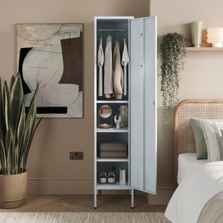 The Bexley - Tall Single Door Storage Locker In Sky Blue - Urban Lockers