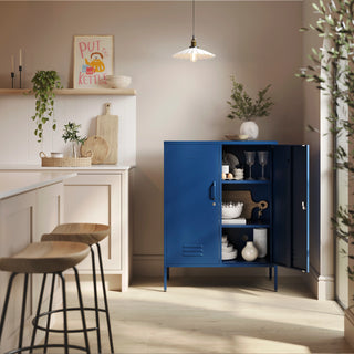 The Fulham - Home Style Storage Locker In Navy Blue - Urban Lockers