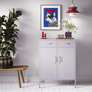 The Kensington - Home Style Storage Locker In Lilac - Urban Lockers