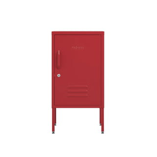 The Camden - Side Table, Storage Locker Red - Urban Lockers