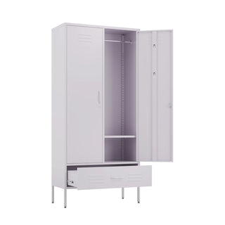 The Mayfair - Tall Double Door Storage Locker In Lilac - Urban Lockers