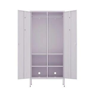The Chelsea - Tall Double Door Storage Locker In Lilac - Urban Lockers