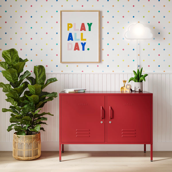 red locker dresser Home Office Storage Dresser Red Steel 2 Door 4 Shelves Industrial Design : Amazon.se: Home & Kitchen
